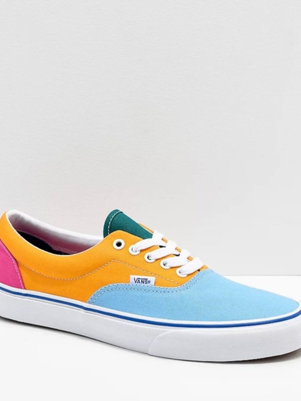 Vans Era Colorblock Sneakers | Pink, Blue, Yellow | Size 9